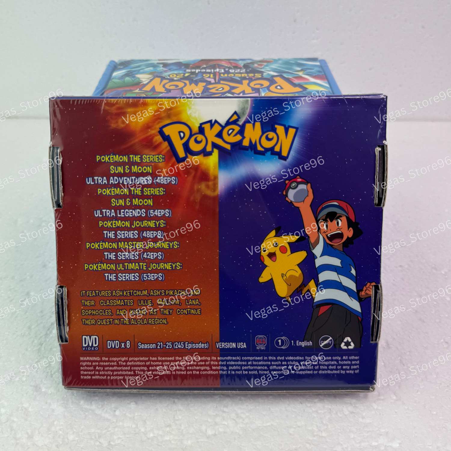 Pokemon Complete Series (Season 1-25 + 21 Movies) DVD USA English Ver All Region