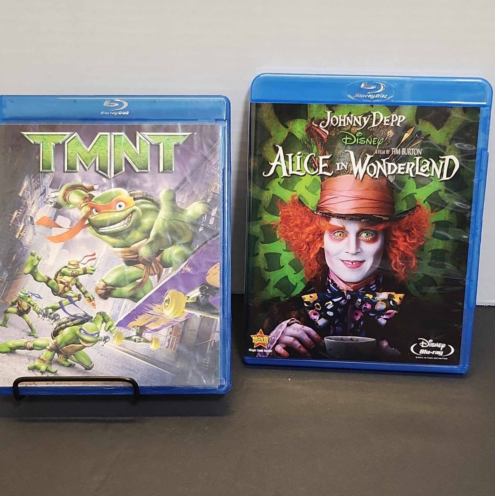 Disney TMNT & Alice in Wonderland Blu-ray Lot Widescreen PG 108 Min