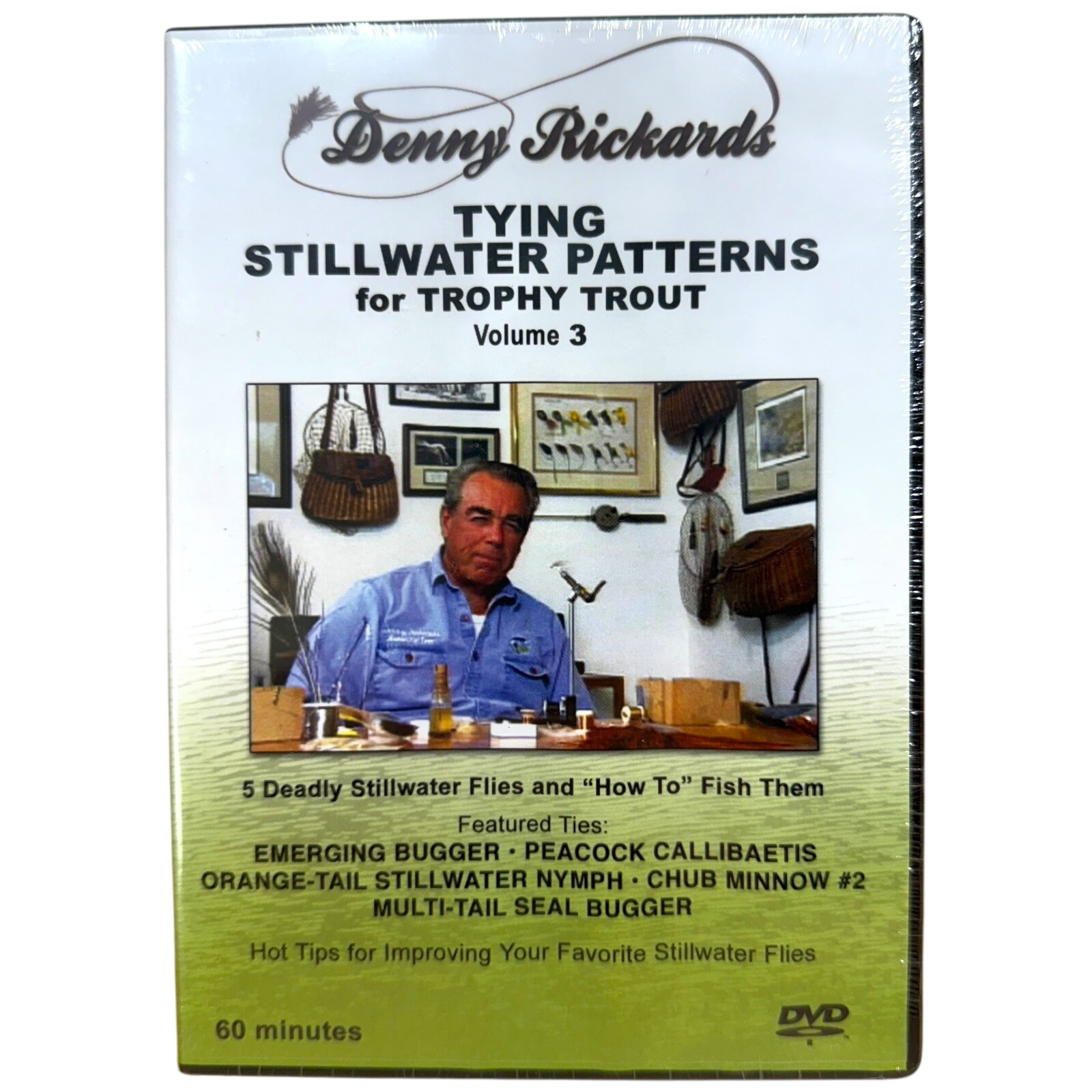Denny Rickards Tying Stillwater Patterns for Trophy Trout Volume 3 DVD 2007 New