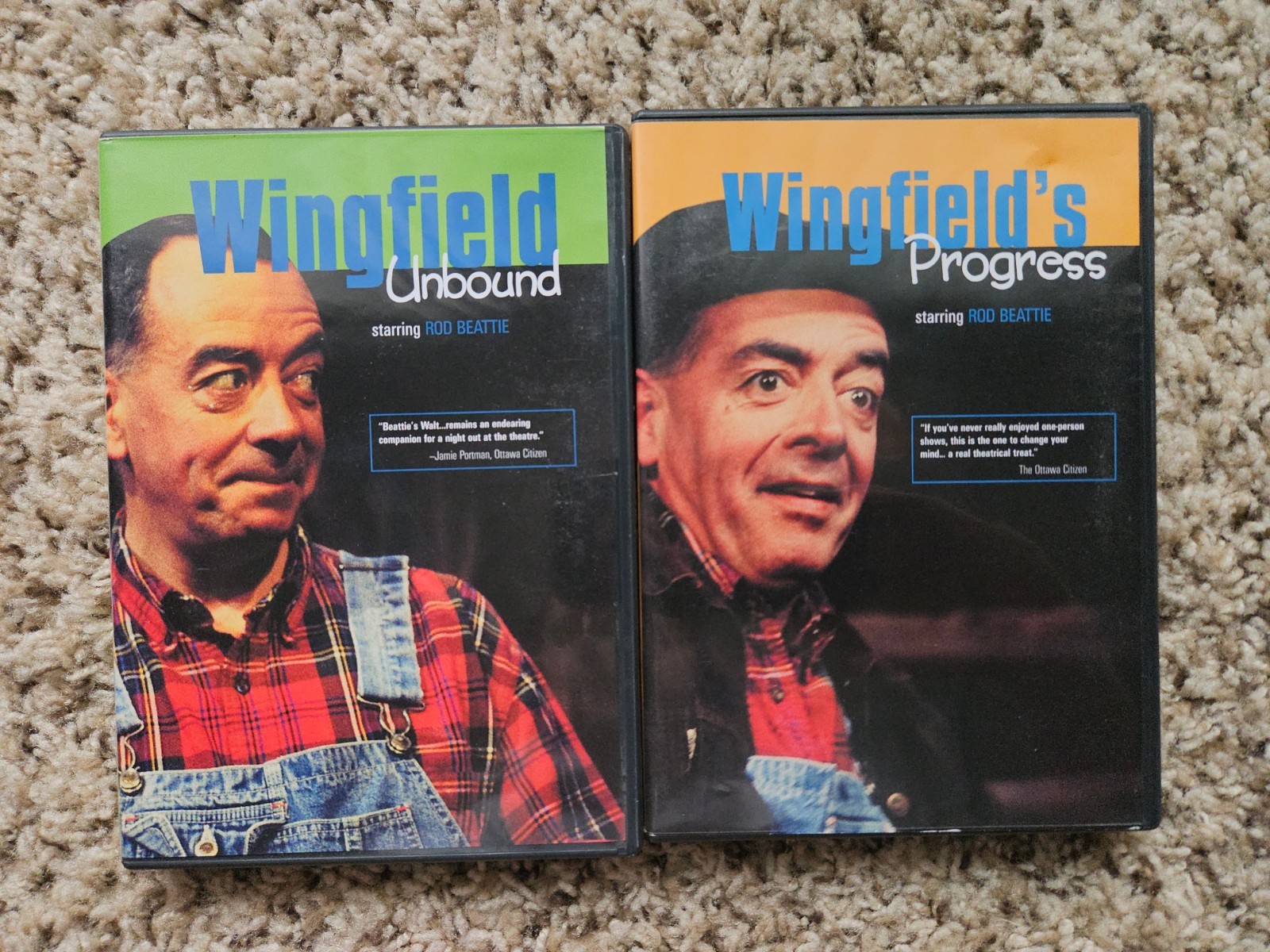 Lot of 2 Wingfield DVDs Unbound Progress Starring Rod Beattie