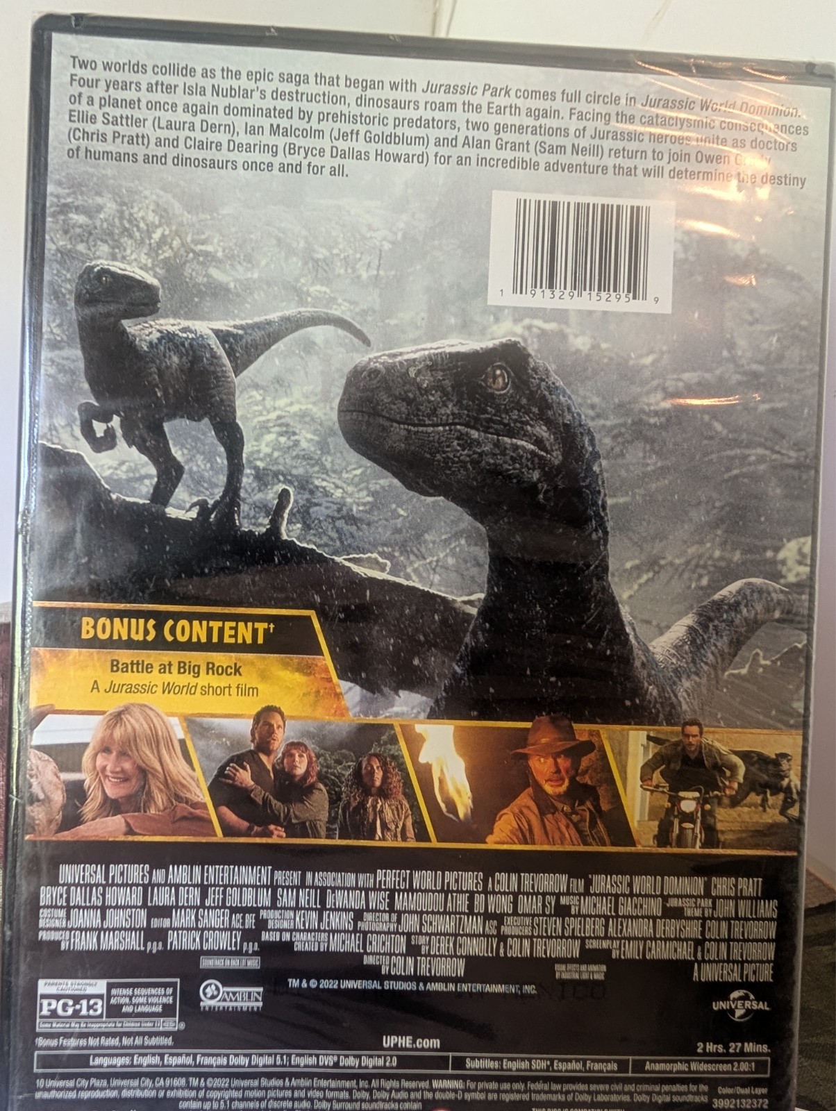 Jurassic World Dominion DVD *Brand New*