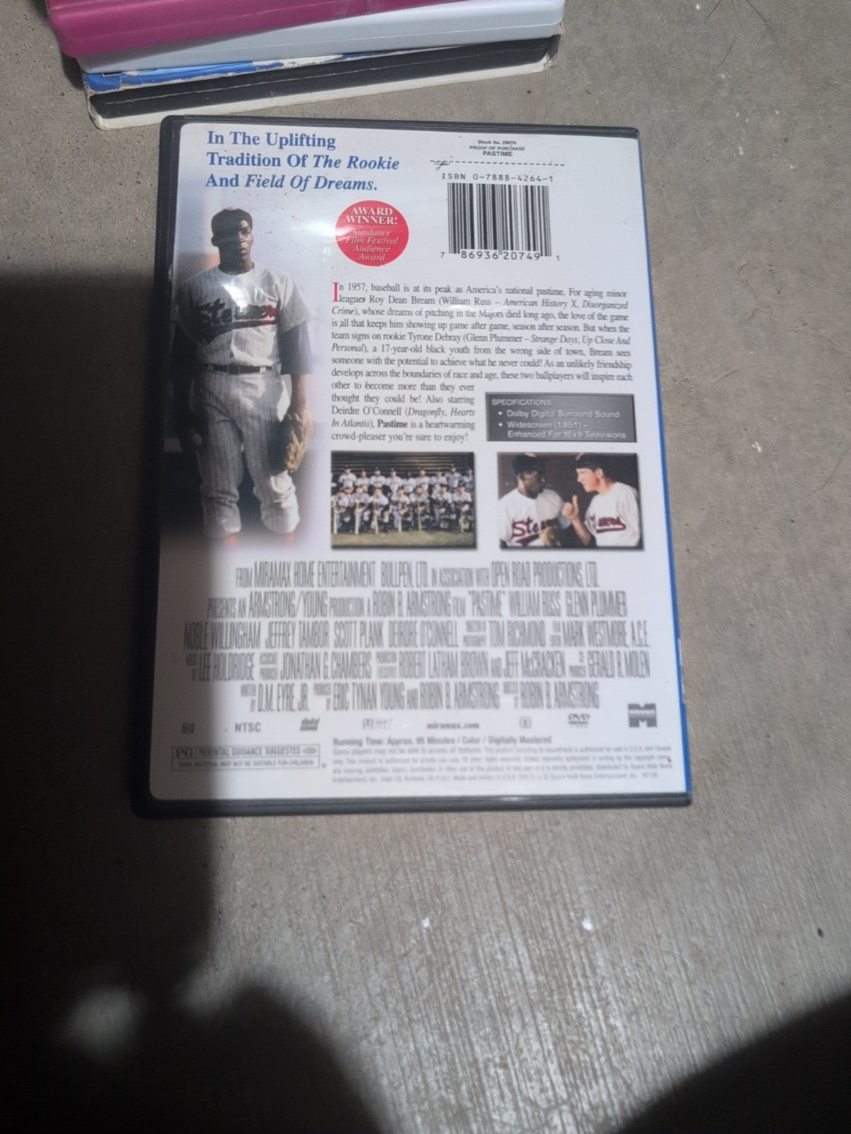 DVD Movie Past Time Opened In Fair Condition PG W Digital Surround Sound