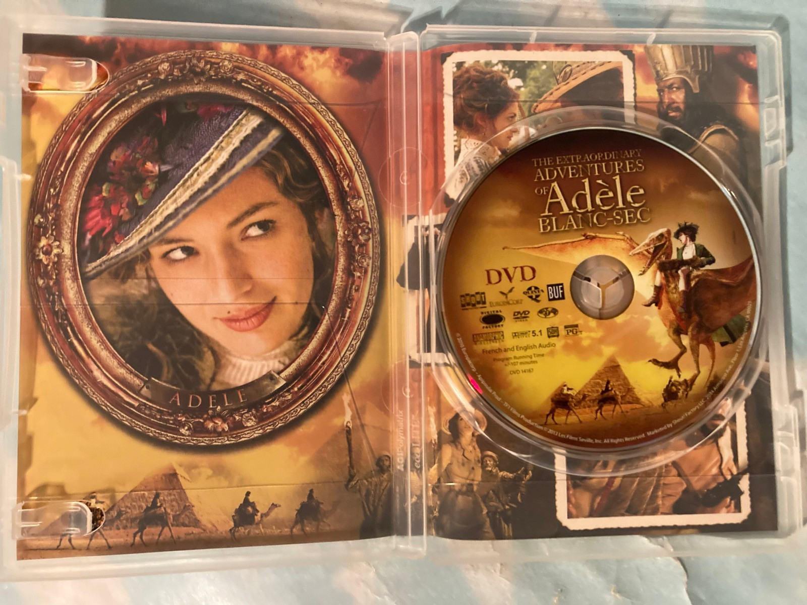 The Extraordinary Adventures of Adèle Blanc-Sec DVD PG Luc Besson French 107 Min