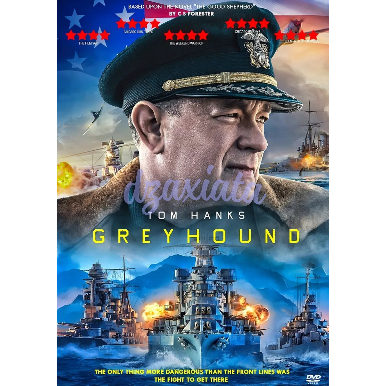 DVD Greyhound (2020) WWII Naval War Movie English Audio & Subs