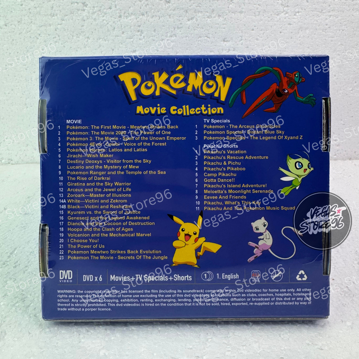 Pokemon Complete Series (Season 1-25 + 21 Movies) DVD USA English Ver All Region