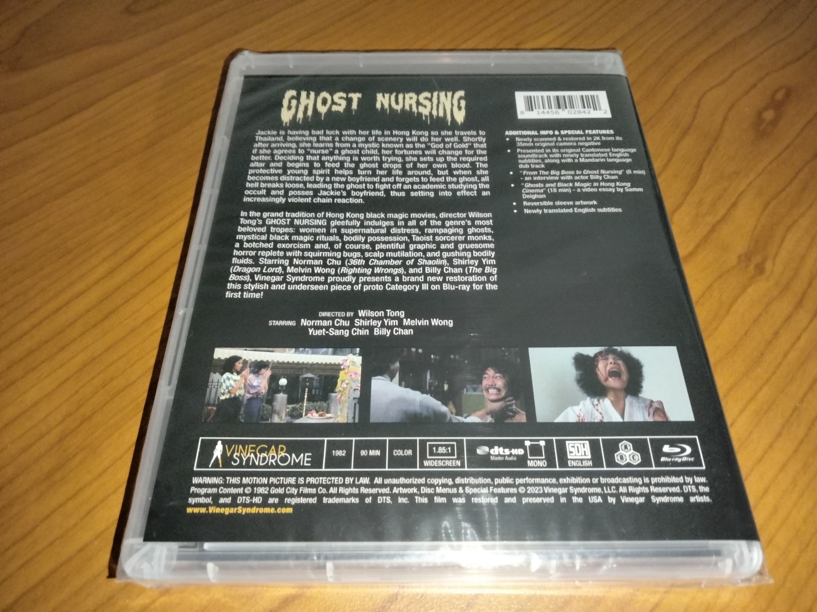 NEW Ghost Nursing Blu-ray Hong Kong Horror Vinegar Syndrome