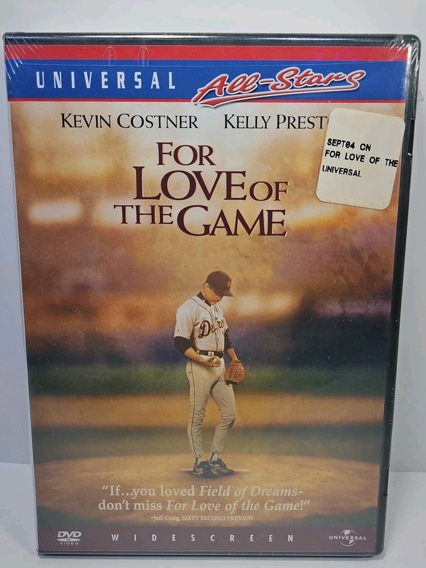 For Love of the Game (DVD, 1999) NEW, SEALED, Kevin Costner, John C Reilly