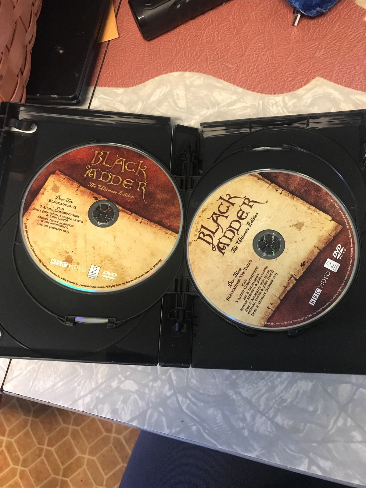 Black Adder: the Ultimate Edition (Remastered) (DVD) BBC Rowan Atkinson 6 Disc
