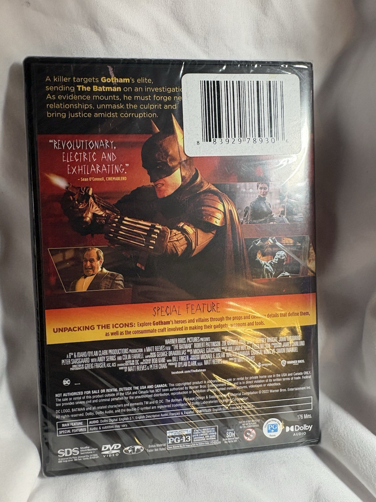 The Batman DVD 2022 Robert Pattinson DC Brand New Factory Sealed