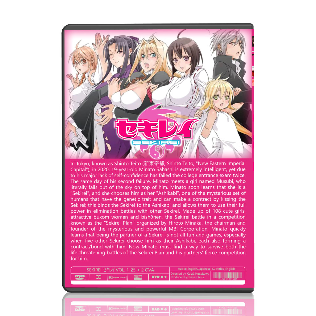 DVD Anime *Uncut SEKIREI Series Season 1+2 (1-25 End) + 2 OVA English Dub/Audio