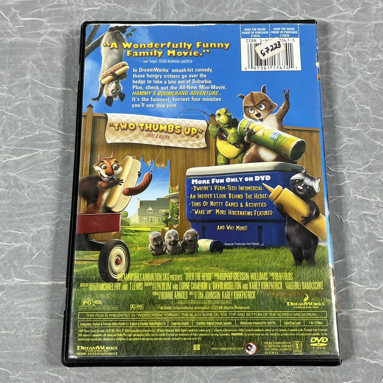 Over the Hedge DVD 2006 Family Comedy Animation DreamWorks