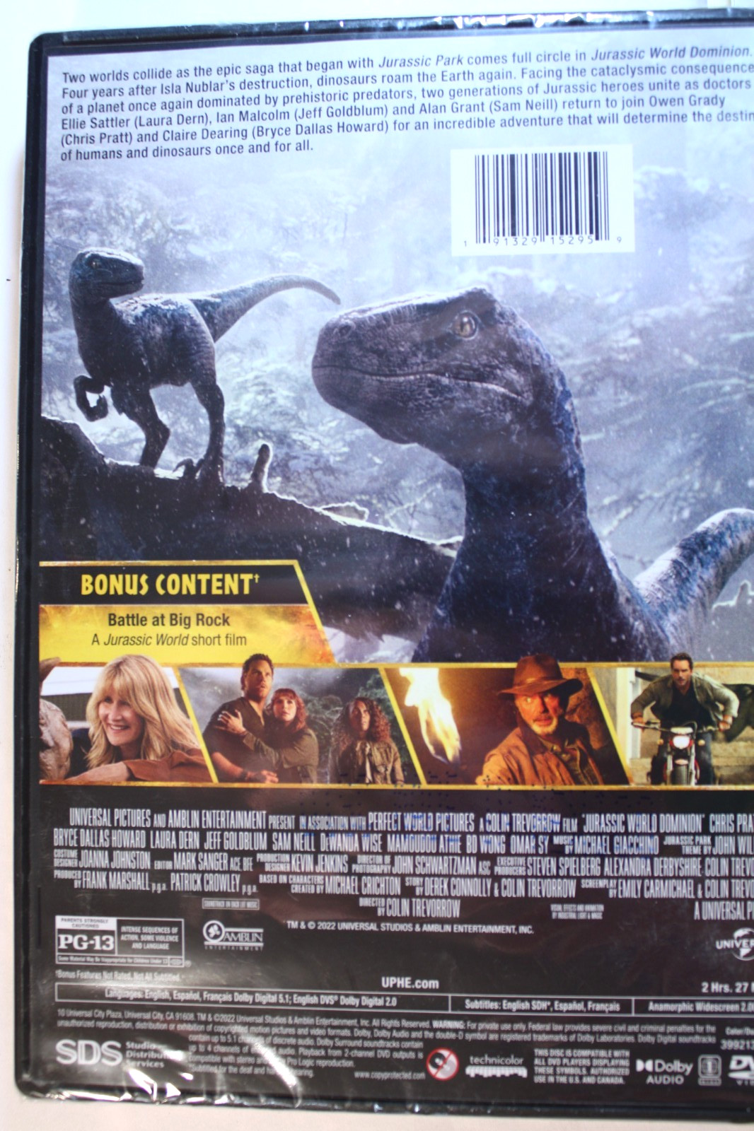 JURASSIC WORLD DOMINION (DVD Widescreen) BRAND NEW/Wrapped Ships Free