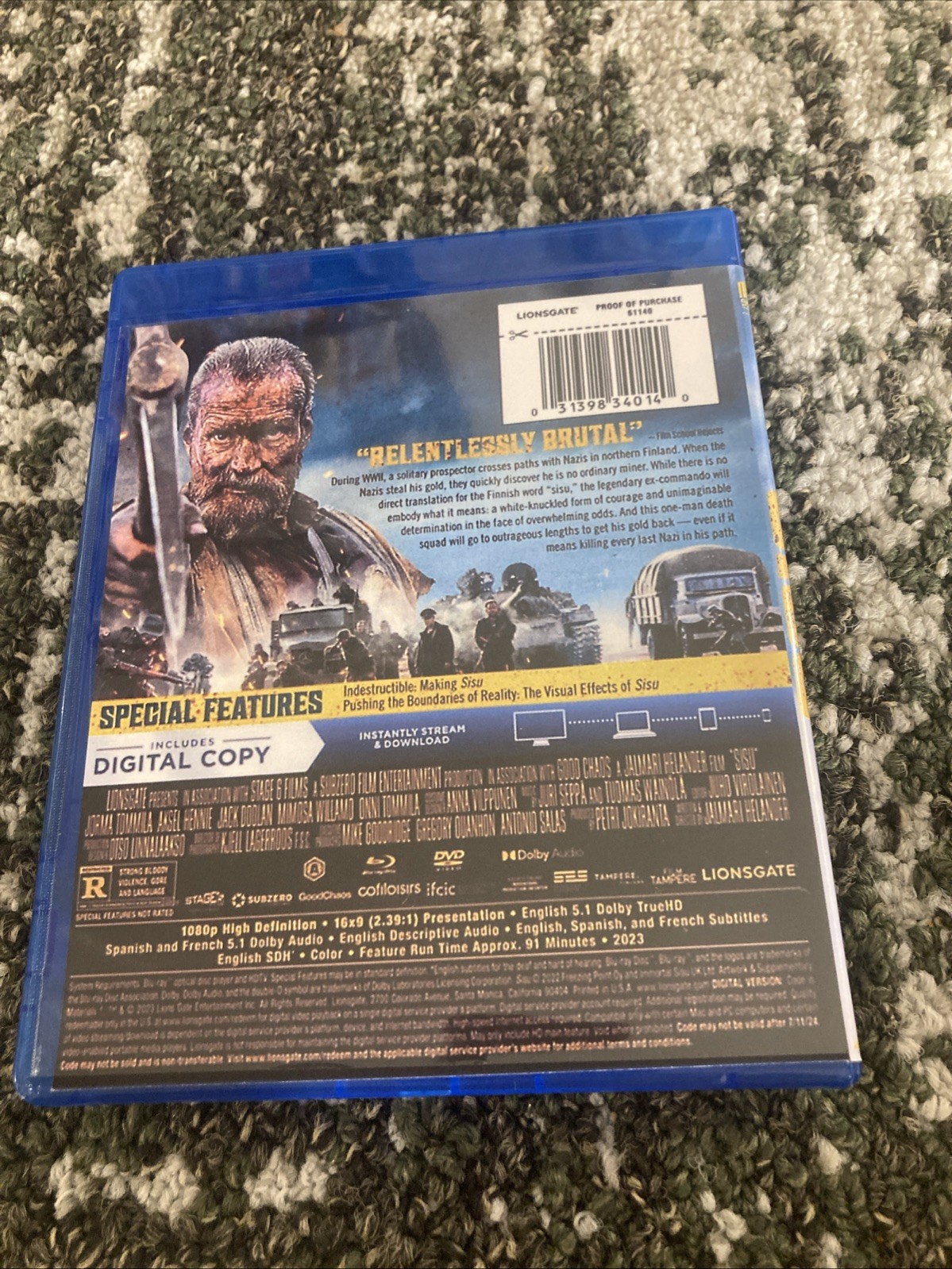 Sisu + The Running Man 2025 (Blu-ray Lot) *Custom Artwork* Read
