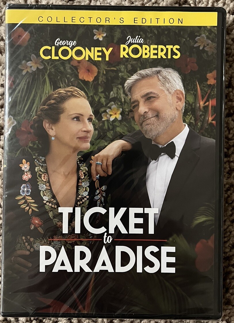 Ticket to Paradise (DVD, 2022) George Clooney, Julia Roberts – Brand New!!!