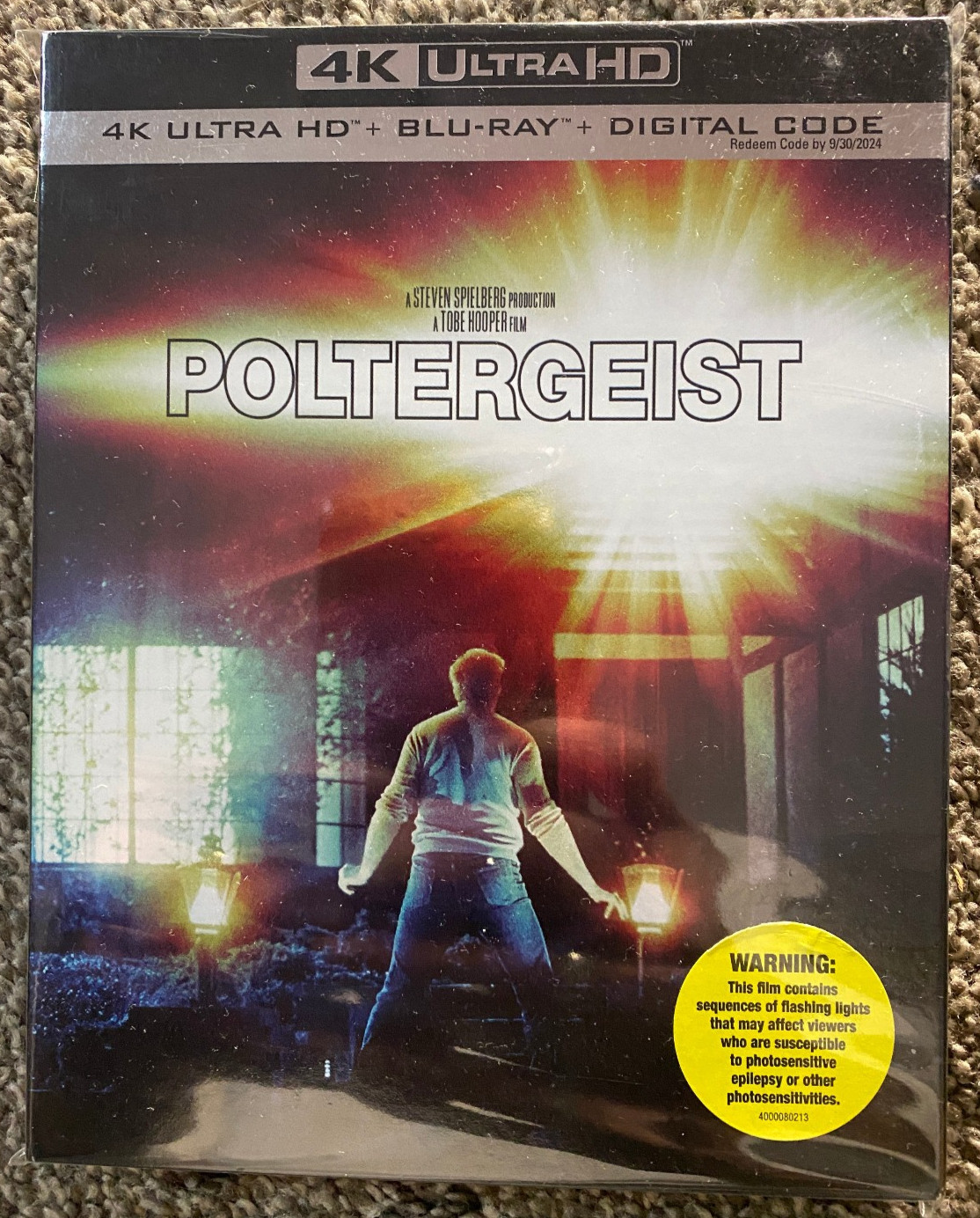 Poltergeist 4K Blu-ray No Digital W/Slipcover OOP!