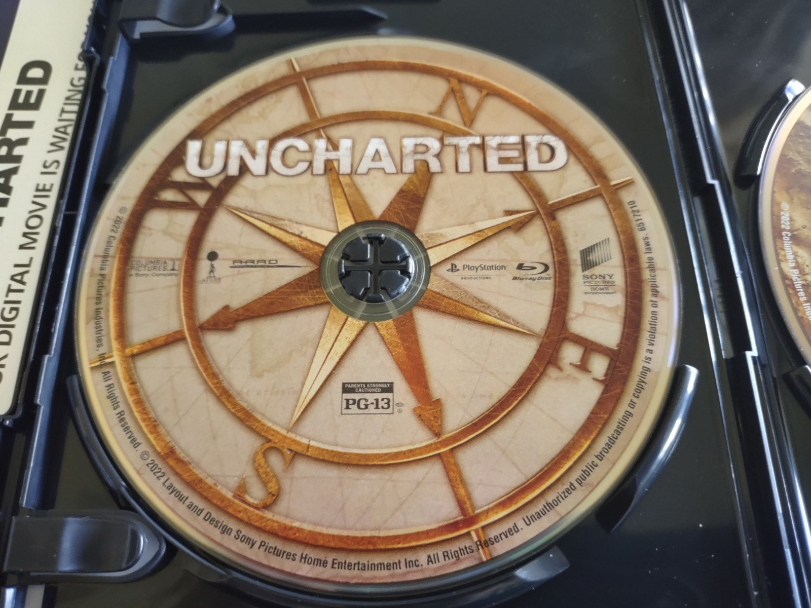 Uncharted 4K Ultra HD + Blu-ray Tom Holland Mark Wahlberg VG+ Discs