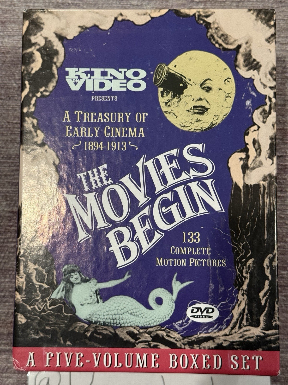 The Movies Begin: 133 Films! Early Cinema 1894-1913 (Kino Video DVD Set) VG+ !