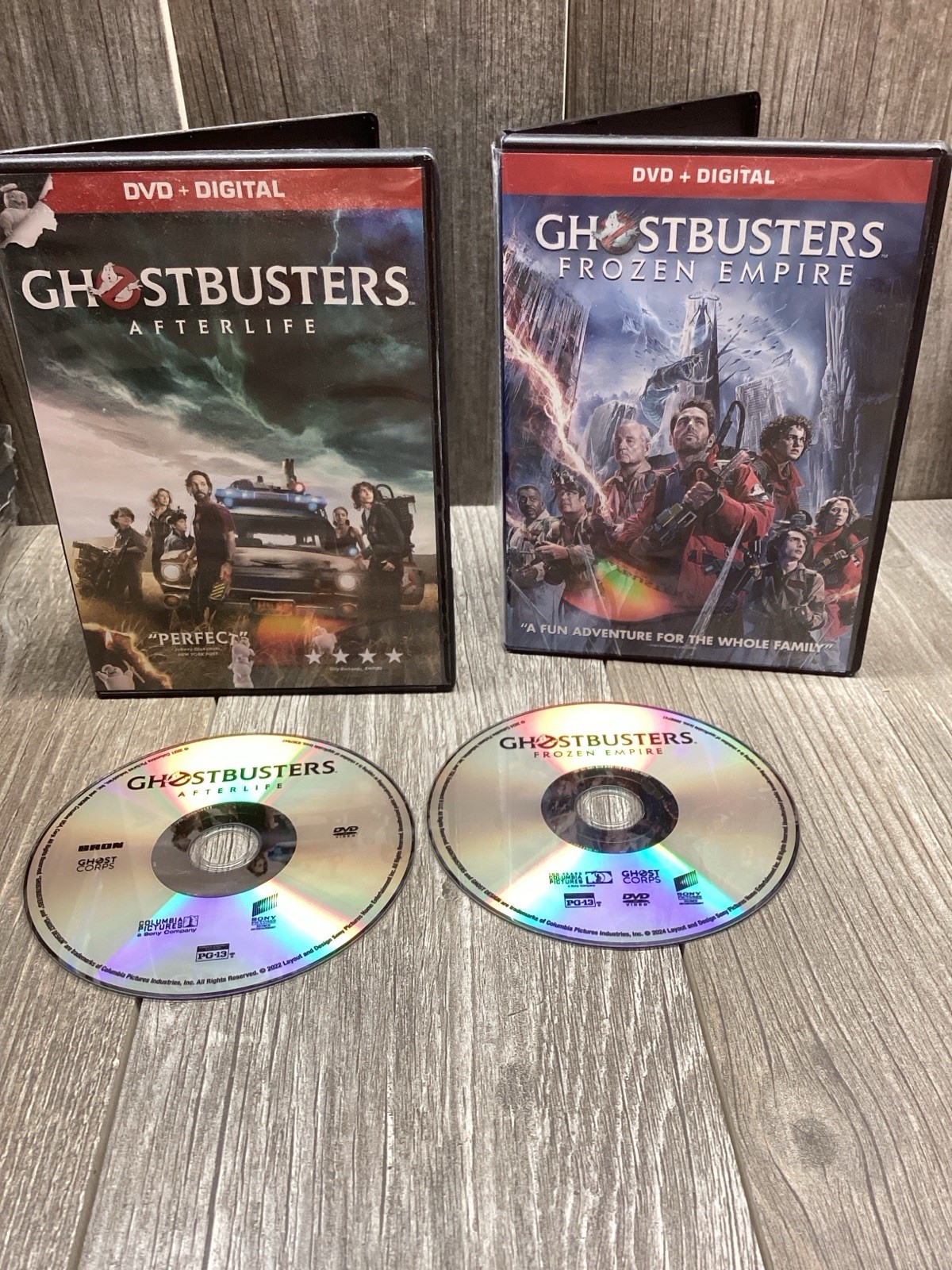 Ghostbusters: Frozen Empire – DVD + Afterlife No Digital Codes Very Good Lot