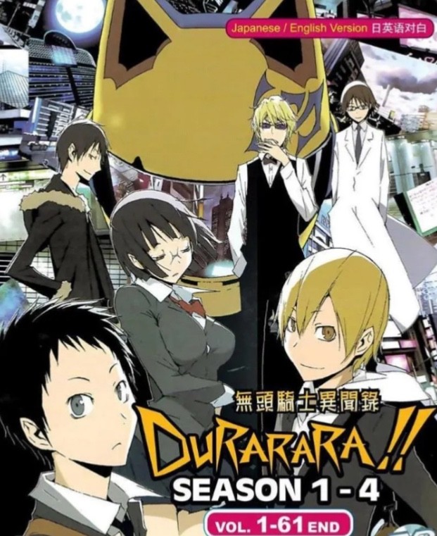 DURARARA COMPLETE SEASON 1-4, VOLUME 1-161 End – DVD ENGLISH