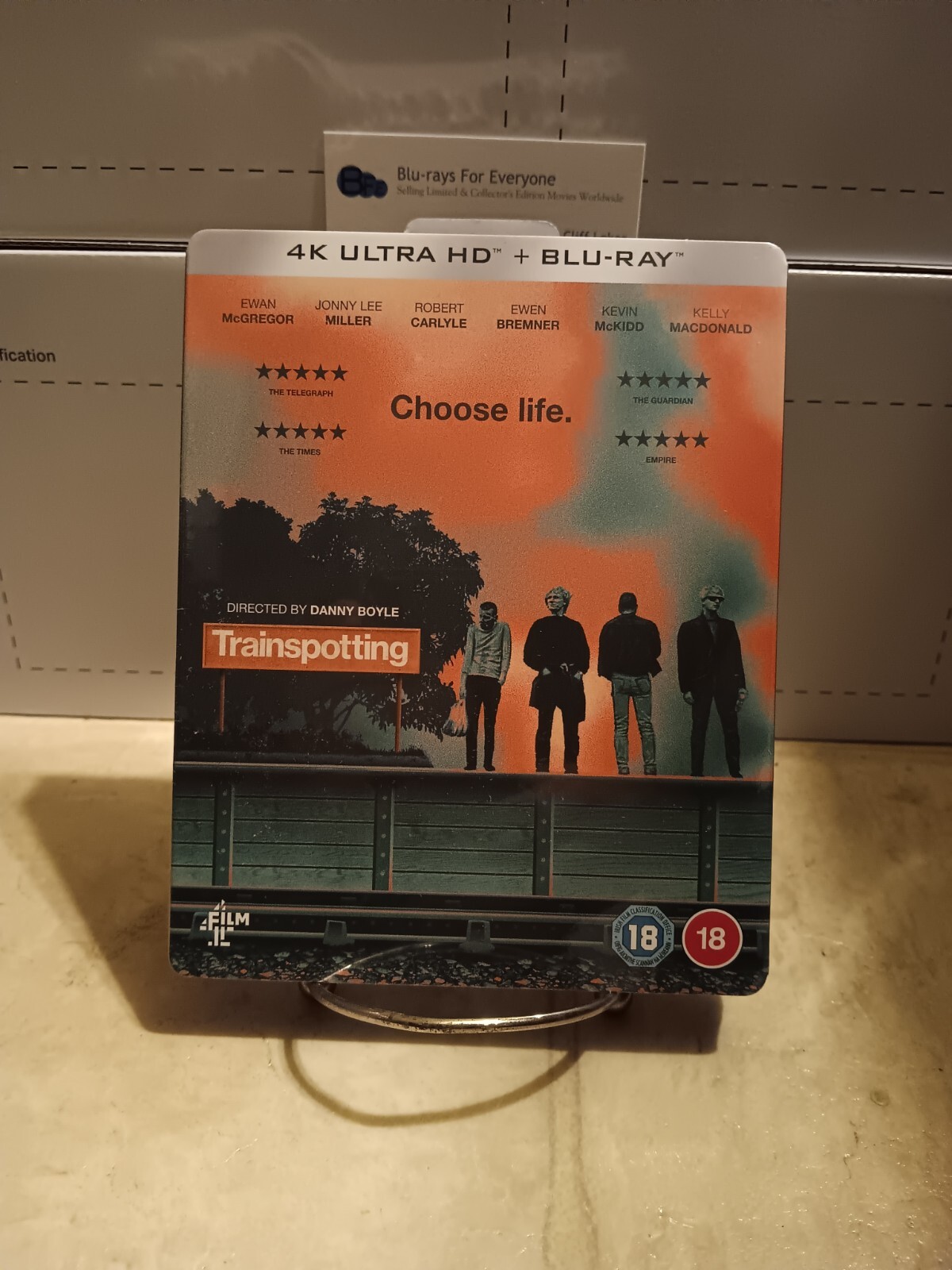 NEW Trainspotting 4K SteelBook UHD Blu-ray [1996](UK) No Dent – Ships Next Day