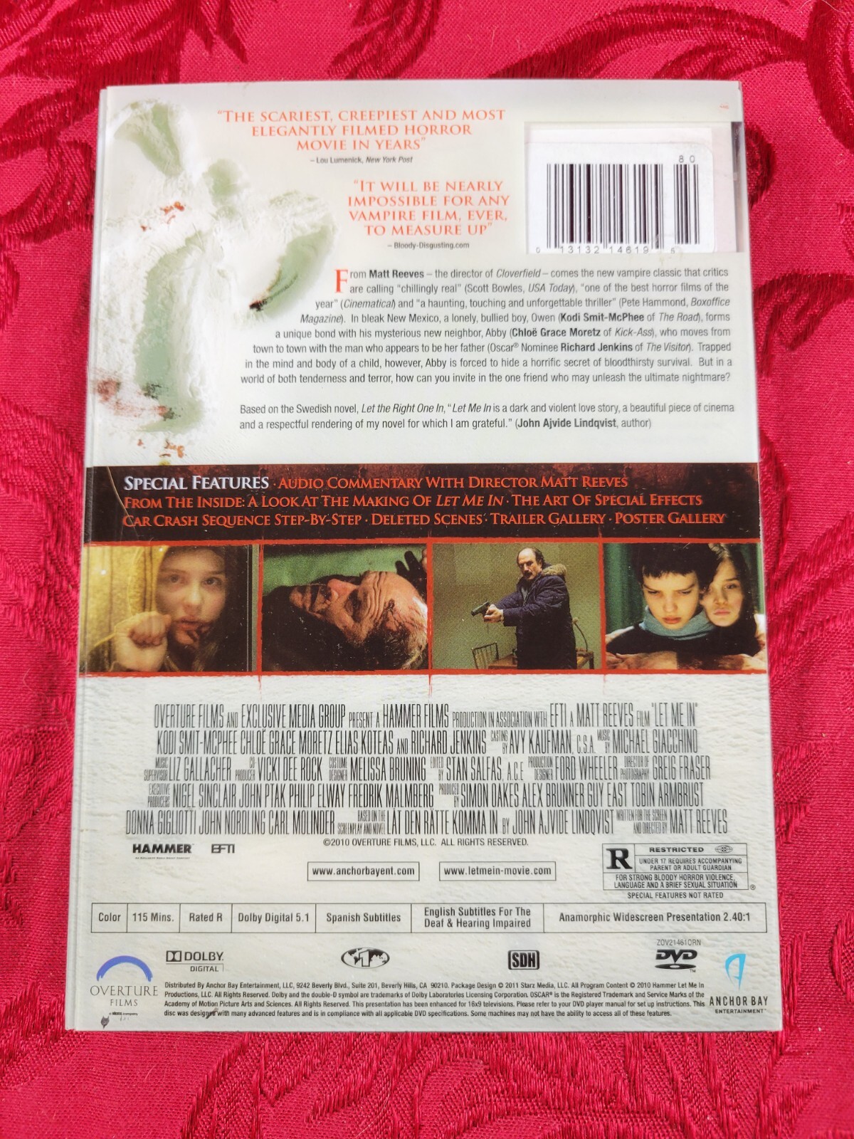 LET ME IN (2010) Slipcover, Matt Reeves, Richard Jenkins