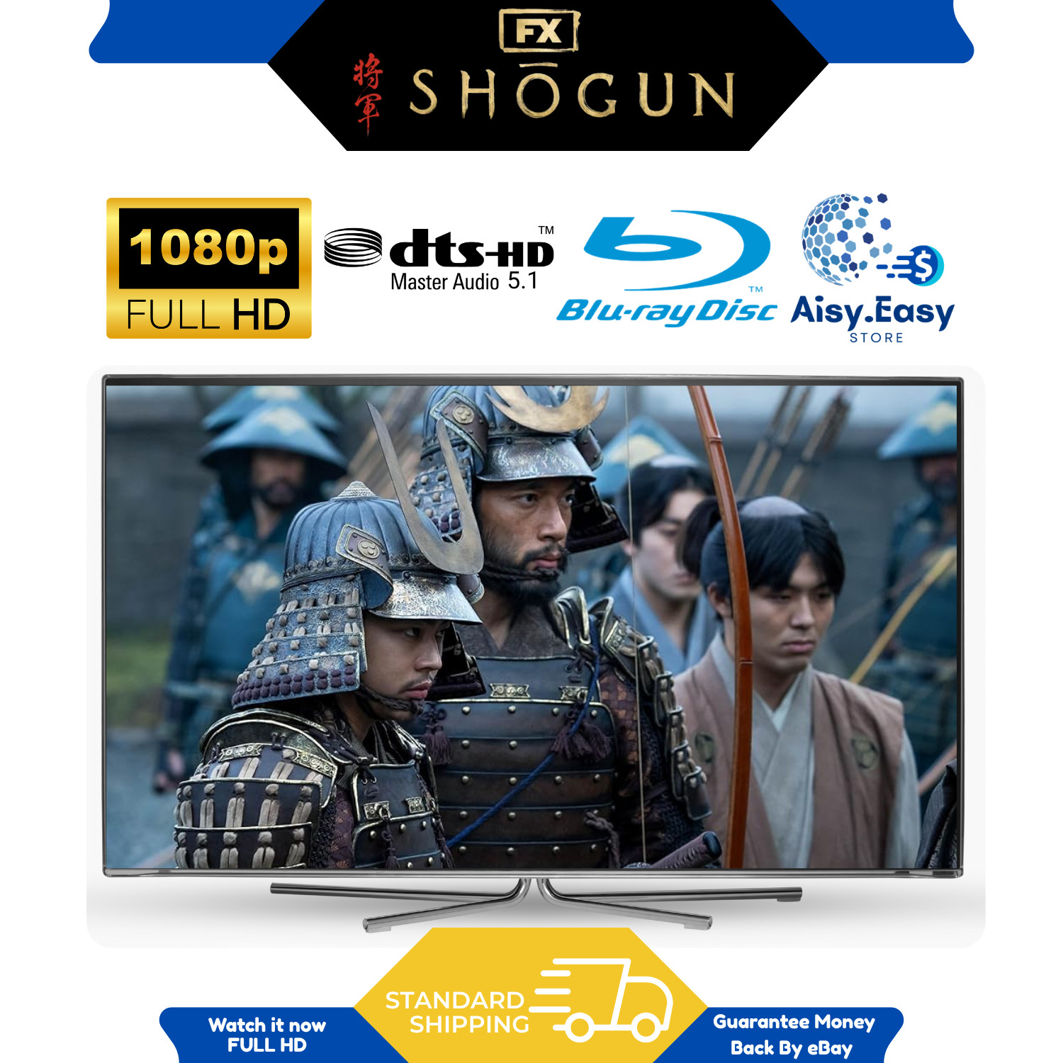 Shōgun 2024 The Complete Mini Series Samurai Action Epic Region Free Blu Ray