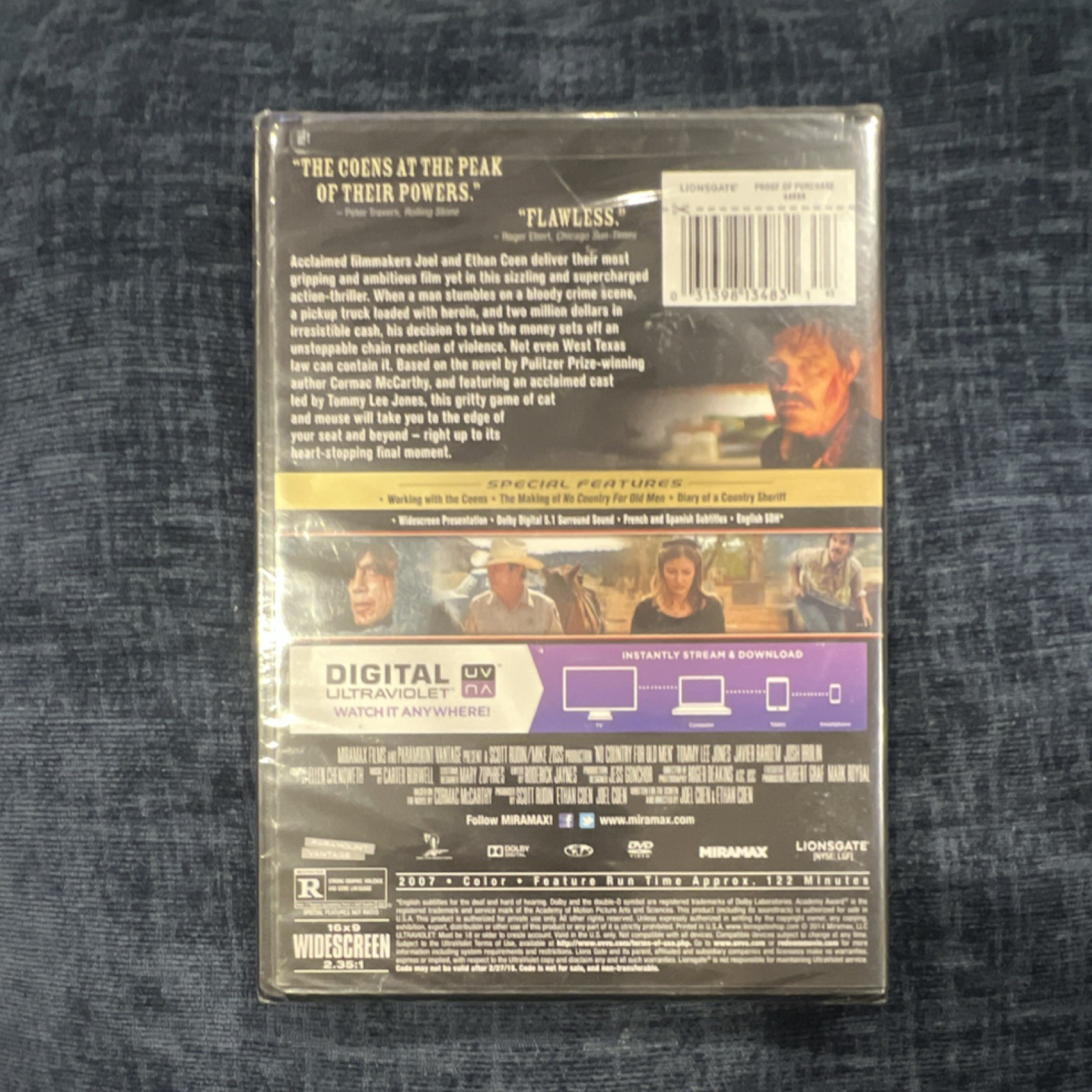 Miramax No Country for Old Men DVD (2007) R Widescreen 2.35:1 NTSC Subs