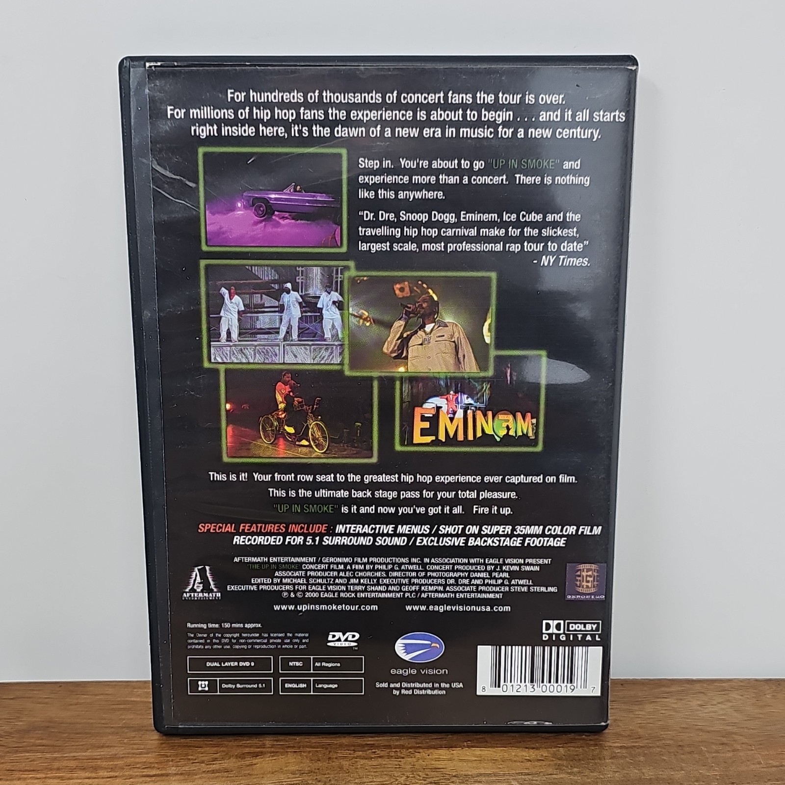 Artisan The Up In Smoke Tour DVD (2000) NR 150 min English Region 0 NTSC Menus