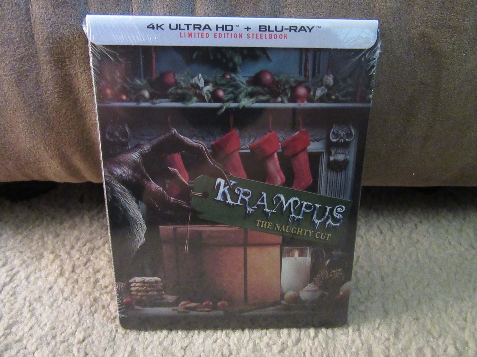 KRAMPUS [THE NAUGHTY CUT] [STEELBOOK] 4K UHD + BLU-RAY [LIMITED EDITION] NEW