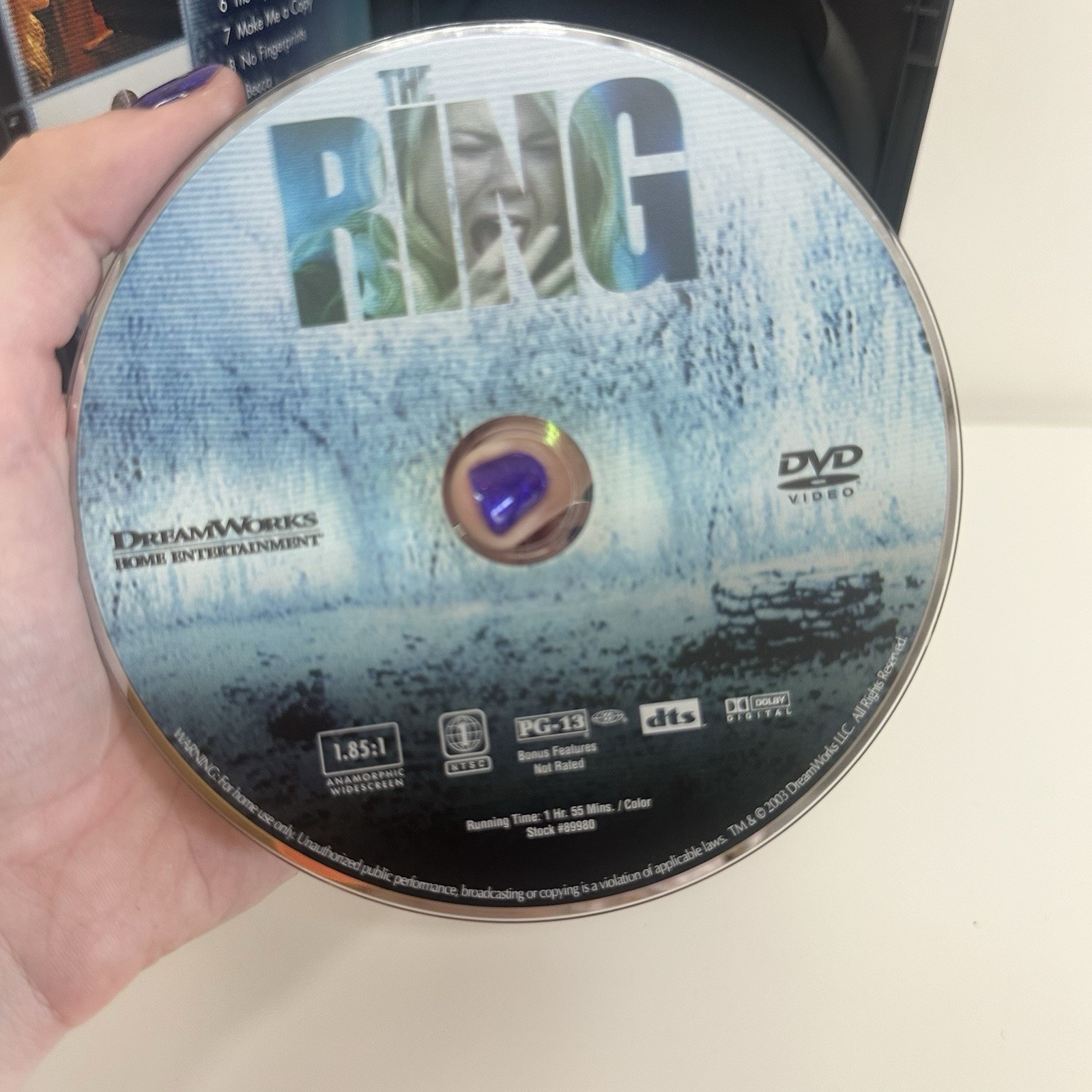 DVD • The Ring (2003) Widescreen DVD PG-13 Naomi Watts Gore Verbinski 115 Min