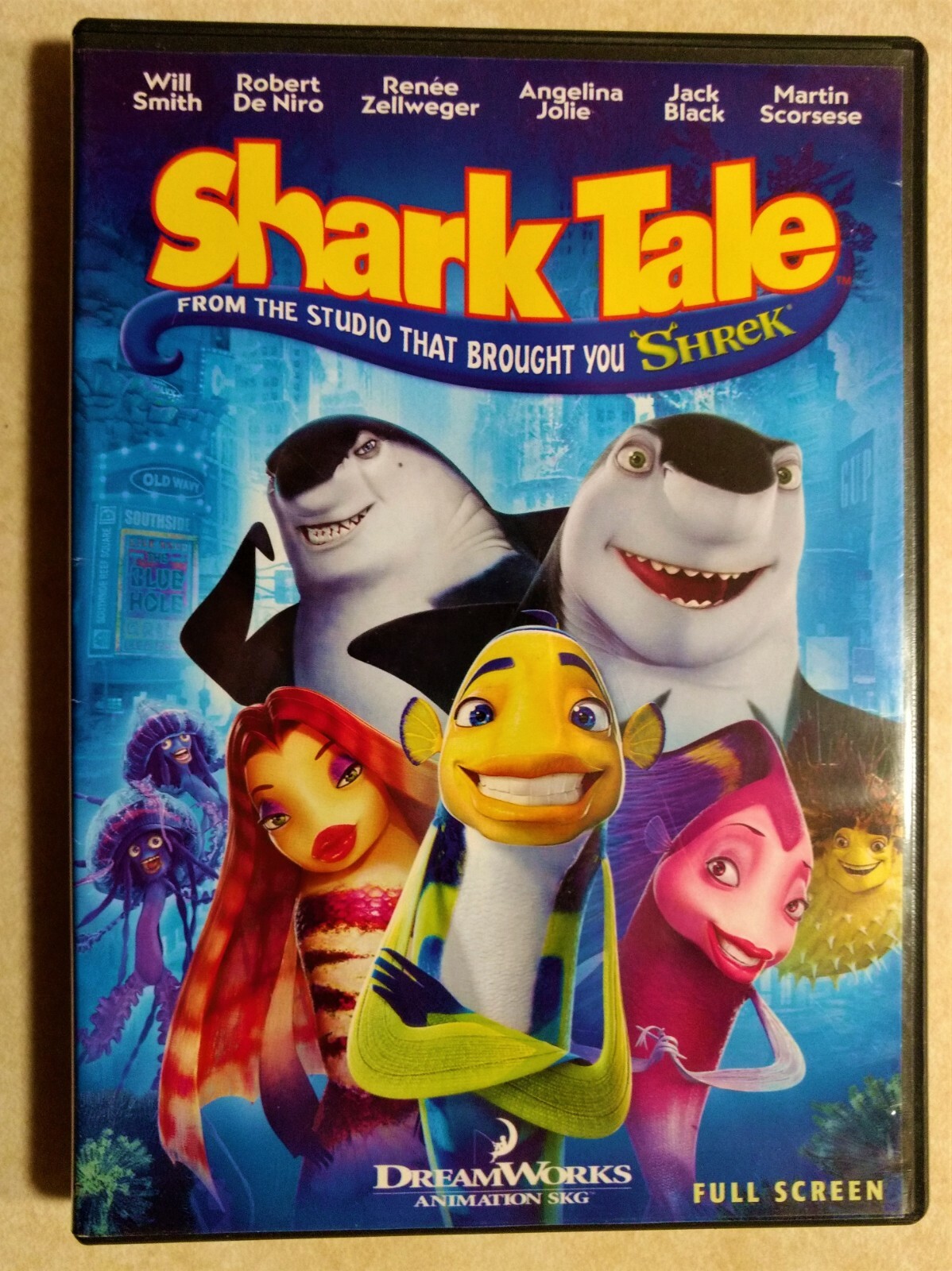 SHARK TALE 2004 DREAMWORKS ANIMATION SKG DVD WILL SMITH ROBERT De NIRO