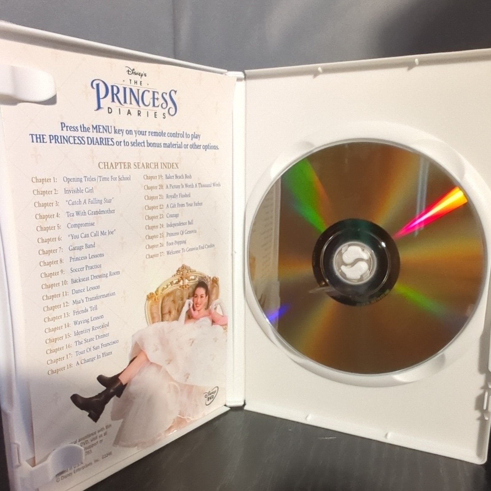 Disney The Princess Diaries DVD G 115min Eng/French Dolby 5.1 Deleted Scenes