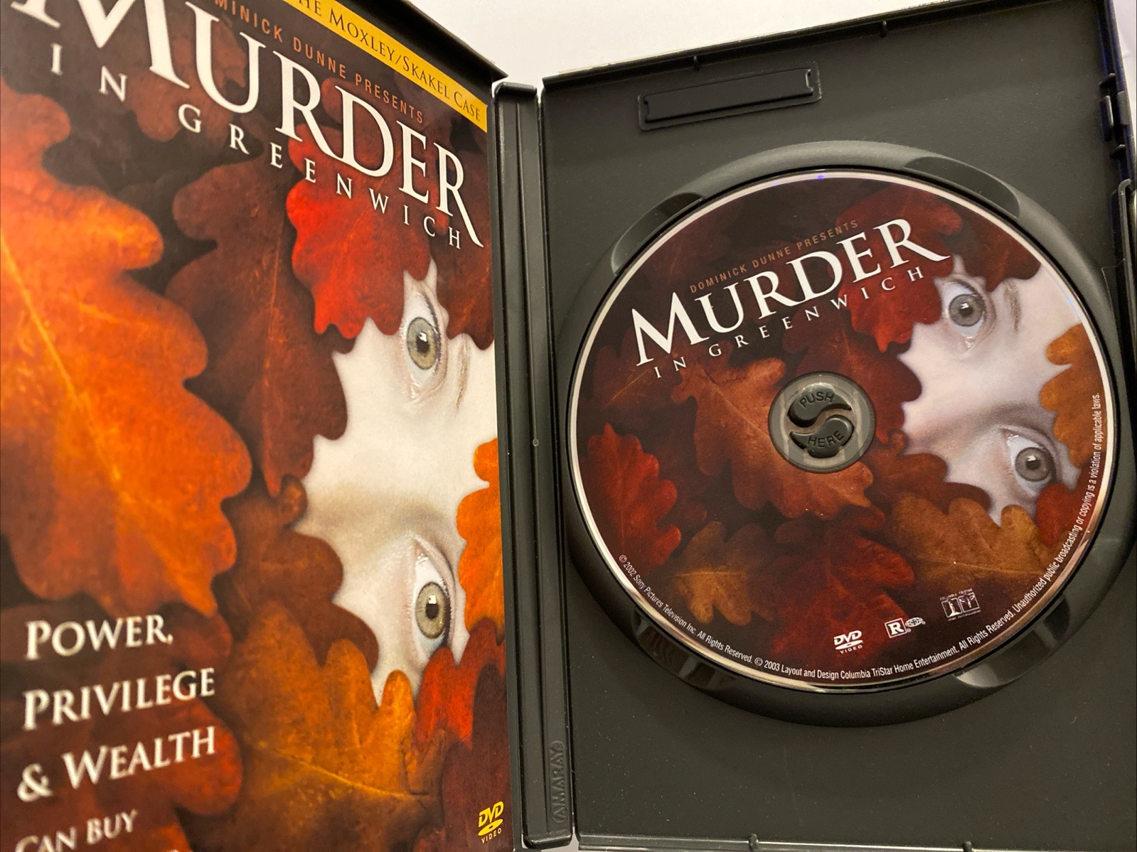 Murder In Greenwich (Moxley/Skakel) Christopher Meloni Robert Forster DVD Insert