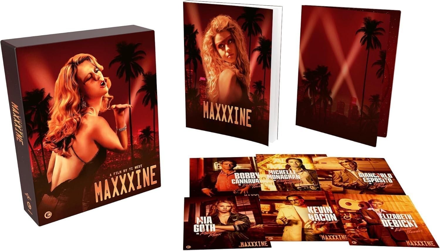 MaXXXine [4K UHD Blu-ray] Second Sight UK Limited Edition Slipcase Book Mia Goth