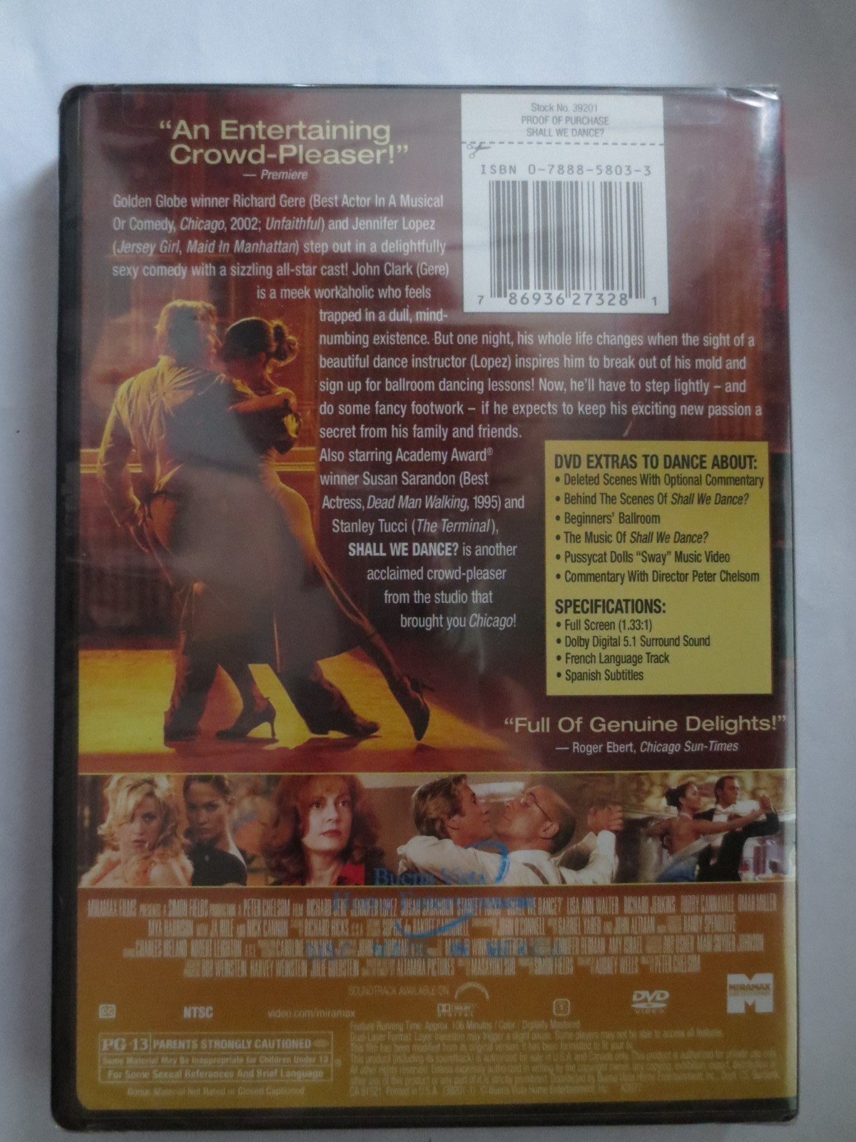 Shall We Dance? DVD Full Screen Version New Sealed