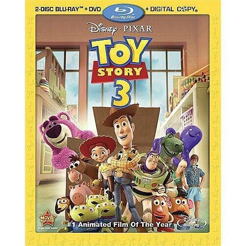 Toy Story 3 (Four-Disc Blu-ray/DVD Combo + Digital Copy) – Blu-ray – GOOD