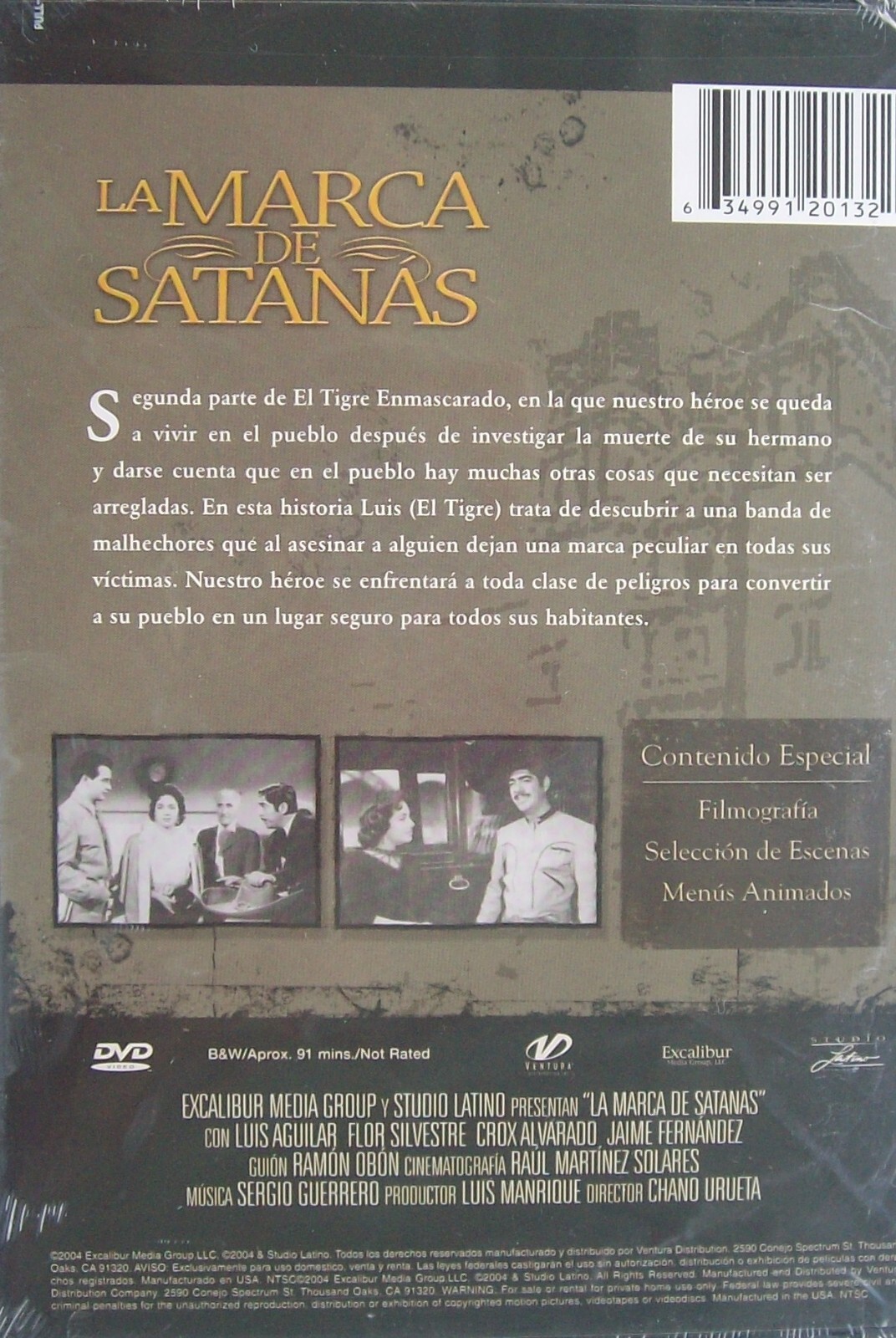 La Marca De Satanas (DVD, 2005, Spanish) Luis Aguilar, Flor Silvestre