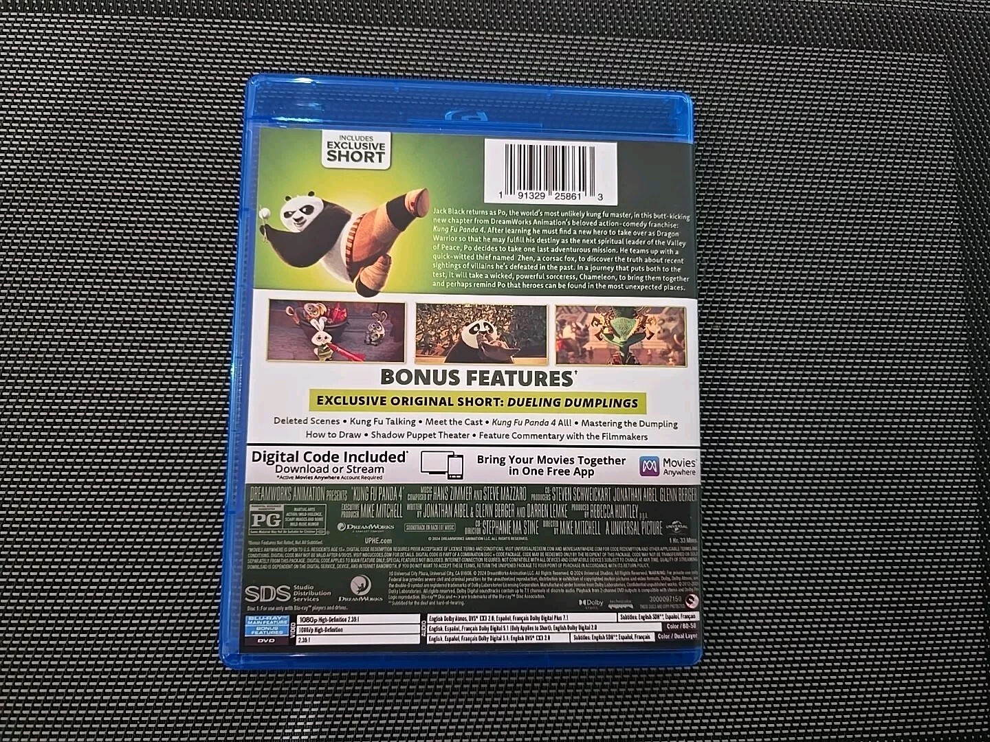 Kung Fu Panda 4 blu ray Movie Only (2024)